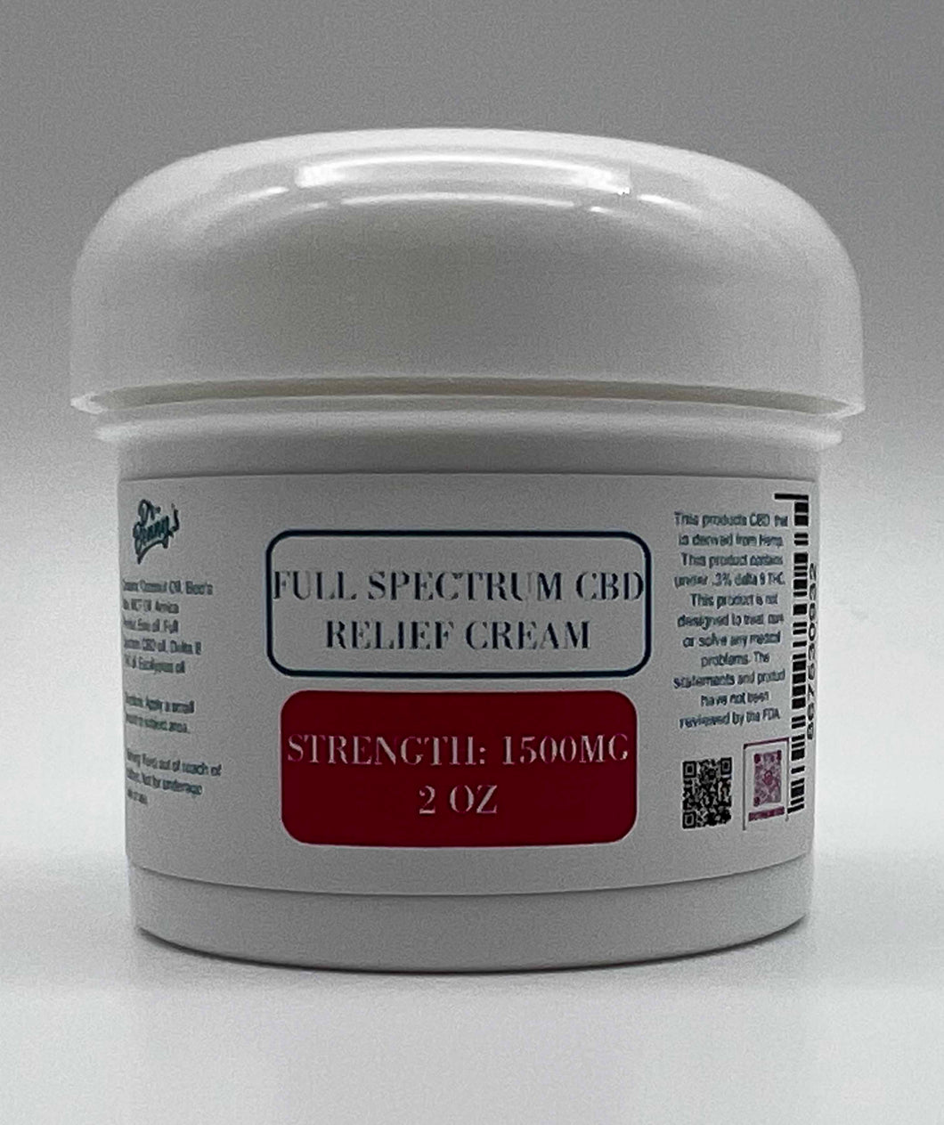 Full Spectrum CBD Relief Cream 1500mg